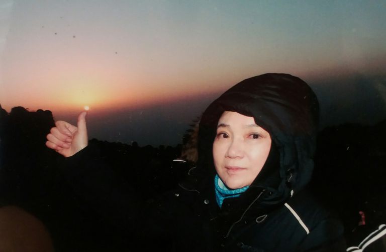 중국 태산 일출 기도